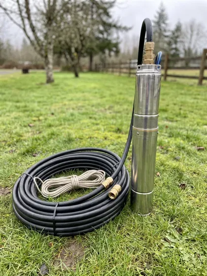 New well pump and pressure tank installed with steady water restored at a rural Whatcom County property