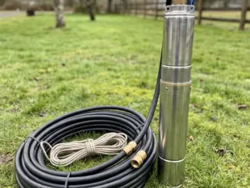 New well pump set and water restored