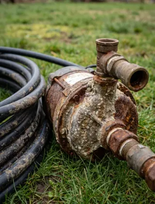 Before, Well Pump Replacement (example job)